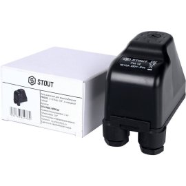 Реле давления для водоснабжения STOUT PM12G, 3-12 бар, 1/4, с накидной гайкой