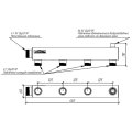 Распределительный коллектор GIDRUSS DMSS-32-25x4 (нерж., магистральное подкл. G 1, 4 контура G 1, воздухоотвод. Rp )