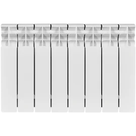 Радиатор биметаллический STOUT TITAN 350 8 секций боковое подключение (белый RAL 9016), SRB-3310-035008