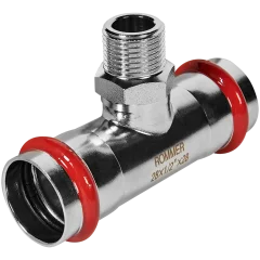 Тройник-переходник ROMMER ВПр-НР 28х1/2 из нержавеющей стали прессовой