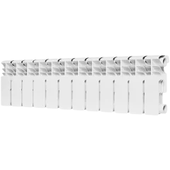 Радиатор биметаллический ROMMER Plus BM 200 12 секций боковое подключение (RAL9016)