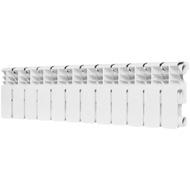 Радиатор биметаллический ROMMER Plus BM 200 12 секций боковое подключение (RAL9016)