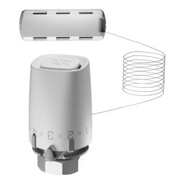 Термостатический элемент с выносным датчиком температуры Ридан TR 9006 Ultra L=2м и присоединением М30х1,5, 013G9006R