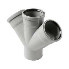 Крестовина двухплоскостная правая Pro Aqua Stilte D 110x110x50/87,5 Белая