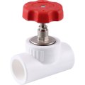 Вентиль Kalde d=32 для полипропиленовых труб под сварку (цвет белый)