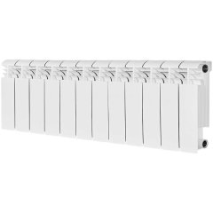 Радиатор биметаллический STOUT VEGA 200 12 секций боковое подключение (белый RAL 9016)