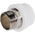 Муфта комбинированная Pro Aqua d= 63-2 PP-R под ключ НР Белая