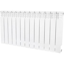 Радиатор биметаллический STOUT Space 500 13 секций боковое подключение RAL9016