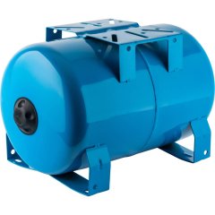 Расширительный бак STOUT STW-0001-100020 гидроаккумулятор 20 л. горизонтальный (цвет синий), STW-0001-100020