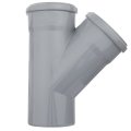 Тройник ВК ПП 110/110х45, серый,РТП