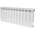 Радиатор алюминиевый STOUT ALPHA 350 12 секций боковое подключение (белый RAL 9016), SRA-2310-035012
