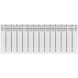 Радиатор биметаллический STOUT TITAN 350 14 секций боковое подключение (белый RAL 9016), SRB-3310-035014