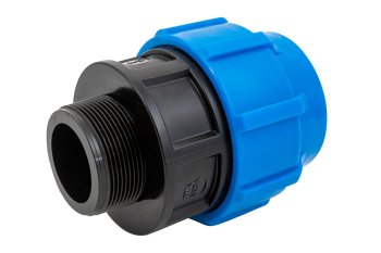 50030032 Политэк Муфта ПНД переходная с наружной резьбой 32х1 ТПК-АКВА