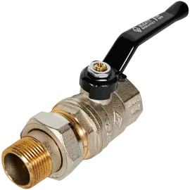 Кран шаровой BUGATTI Oregon 3/4” с полусгоном (ручка-рычаг алюминий) внут-наруж резьба