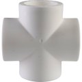 Крестовина Политэк d=32 для полипропиленовых труб под сварку (цвет белый), 9000003232