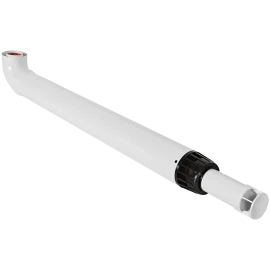 Комплект традиционного дымохода ROMMER АНТИЛЕД D60/100, L1220 (Baxi(кроме ECO Nova/Classic), Haier, Viessmann, Kiturami, Mizudo, Oasis) хомут в комплекте