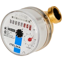 Счетчик холодной воды ITELMA (Ду=15мм, L=80мм, Qном=1,5 м3/ч)
