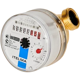 Счетчик холодной воды ITELMA (Ду=15мм, L=80мм, Qном=1,5 м3/ч)