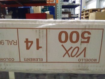 Уцененный товар (скол тыльной части секции): Радиатор алюминиевый Global VOX- R 500 14 секций боковое подключение (белый RAL 9010), VX05001014