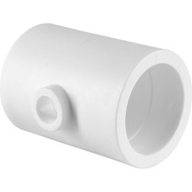 Тройник переходной Политэк 63х20х63 для полипропиленовых труб под сварку (цвет белый), 9300632063