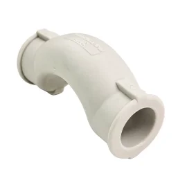 Обводное колено с муфтой короткое PPR 25,  серый, РТП