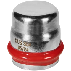 Заглушка ROMMER 35 из нержавеющей стали прессовой