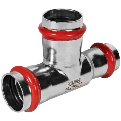 Тройник переходной ROMMER 28х28х22 из нержавеющей стали прессовой