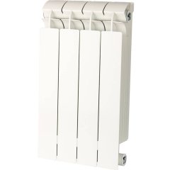 Радиатор биметаллический Global STYLE PLUS 500 4 секции боковое подключение (белый RAL 9010)