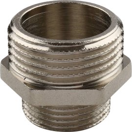 Ниппель HH TIEMME никелированный 1 1/4х1 для стальных труб резьбовой, 1500318