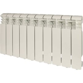 Радиатор алюминиевый Global ISEO 350 10 секций боковое подключение (белый RAL 9010), IS035010