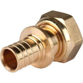 Переходник РЕХАУ RAUTITAN с накидной гайкой 25-G 1 RX+ для труб из сшитого полиэтилена аксиальный, 14563401001