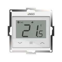 Терморегулятор ENGO Controls E55 WI-FI, с подключением датчика пола, белый, под рамку 55 х 55