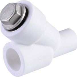 Фильтр Политэк d=20 для полипропиленовых труб под сварку (ВН-НР) (цвет белый), 9100312012