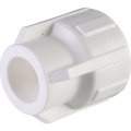 Муфта комбинированная Политэк 20х3/4 внутр. резьба для полипропиленовых труб под сварку (цвет белый), 9100002034