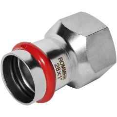 Переходник ROMMER ВПр-ВР 28х1 из нержавеющей стали прессовой