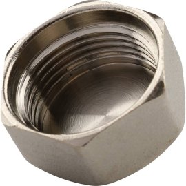 Заглушка TIEMME ВР никелированная 1 для стальных труб резьбовой, 1500247