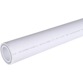 Труба полипропиленовая армированная Политэк d=63х10,5 (PN 25) (стекловолокно) (цвет белый), 9250063105