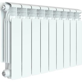 Радиатор алюминиевый RIFAR ALUM VENTIL 350 VR 9 секций нижнее правое подключение (белый RAL 9016), 2RАl35.VR-9