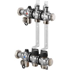 Группа коллекторная Oventrop Multidis SF 2 со встроенными регулирующими вставками на 2 контура