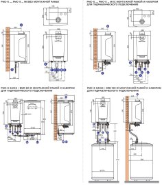 Газовый настенный котел DeDietrich NANEO S PMC-S 34,7 кВт одноконтурный конденсационный