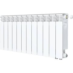 Радиатор биметаллический RIFAR BASE VENTIL 350 BVR 12 секций нижнее правое подключение (белый RAL 9016)