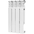 Радиатор биметаллический ROMMER Plus BM 500 4 секций боковое подключение (RAL9016), RBM-3210-050004