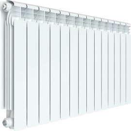 Радиатор алюминиевый RIFAR ALUM VENTIL 500 VL 14 секции нижнее левое подключение (белый RAL 9016), 2RАl50.VL-14
