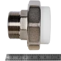 Муфта комбинированная Pro Aqua d=50-1.1/2 PP-R разъемная (американка) НР Белая