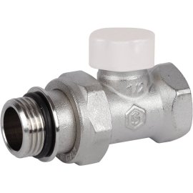 Клапан запорно-балансировочный прямой STOUT SVL 1/2 (с дополнительным уплотнением)