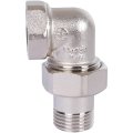 Разъемное угловое соединение STOUT американка ВН, никелированное 1/2, SFT-0059-000012