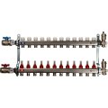 Коллектор из нержавеющей стали в сборе с расходомерами STOUT 12 выходов, SMS 0907 000012