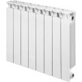 Радиатор алюминиевый Global MIX-600 7 секций боковое подключение (белый RAL 9010)