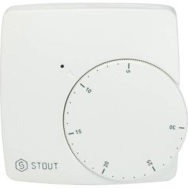 Проводной электронный термостат STOUT WFHT-BASIC со светодиодом, STE-0002-000003