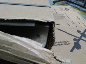 Уцененный товар (замятие, нарушена упаковка): Шкаф распределительный встроенный ROMMER 1-3 выхода (ШРВ-0) 668х125х402